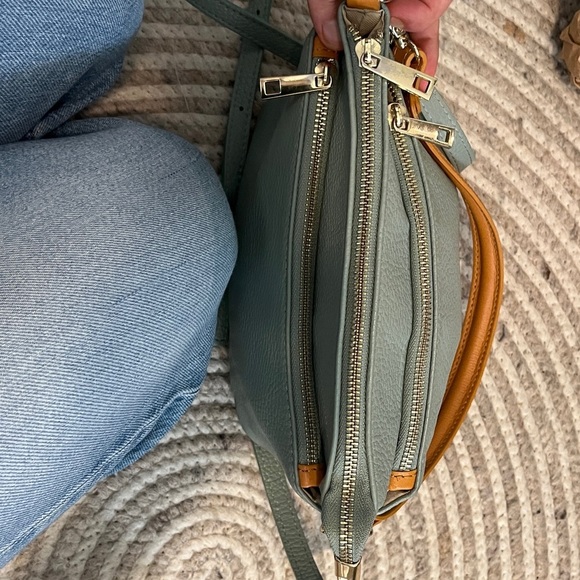 Divina Firenze Convertible crossbody shoulder bag light blue - Picture 4 of 9